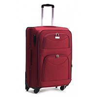 Валіза Suitcase 6802 тканинна, мала Бордова