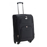 Валіза Suitcase 6802 тканинна, велика Чорна