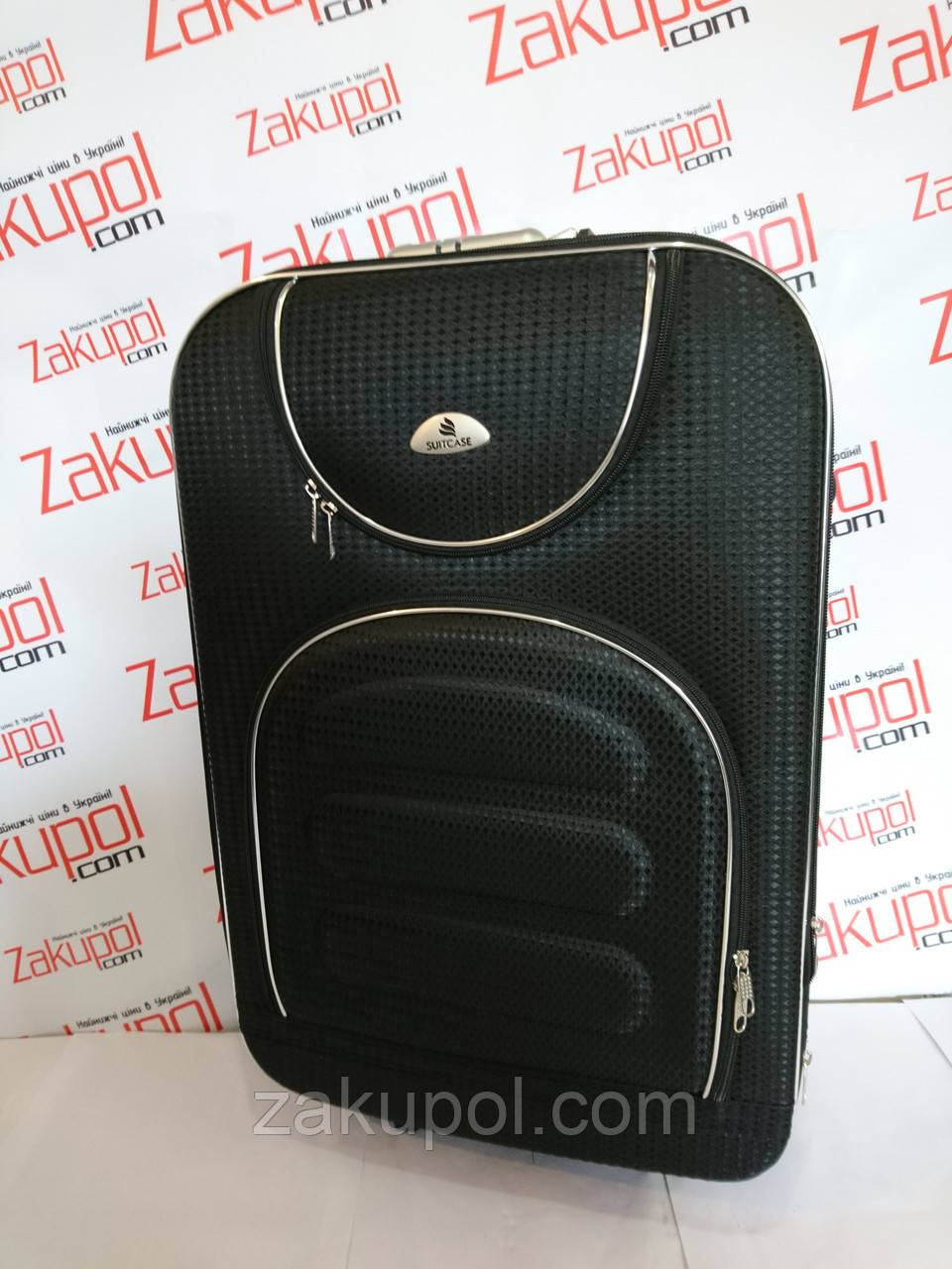 Валіза Suitcase 801 C, середній Чорний