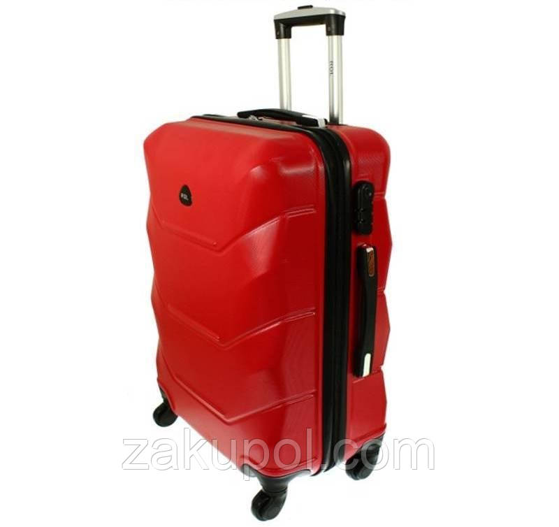 Дорожня пластикова валіза RGL 720, середня Червона