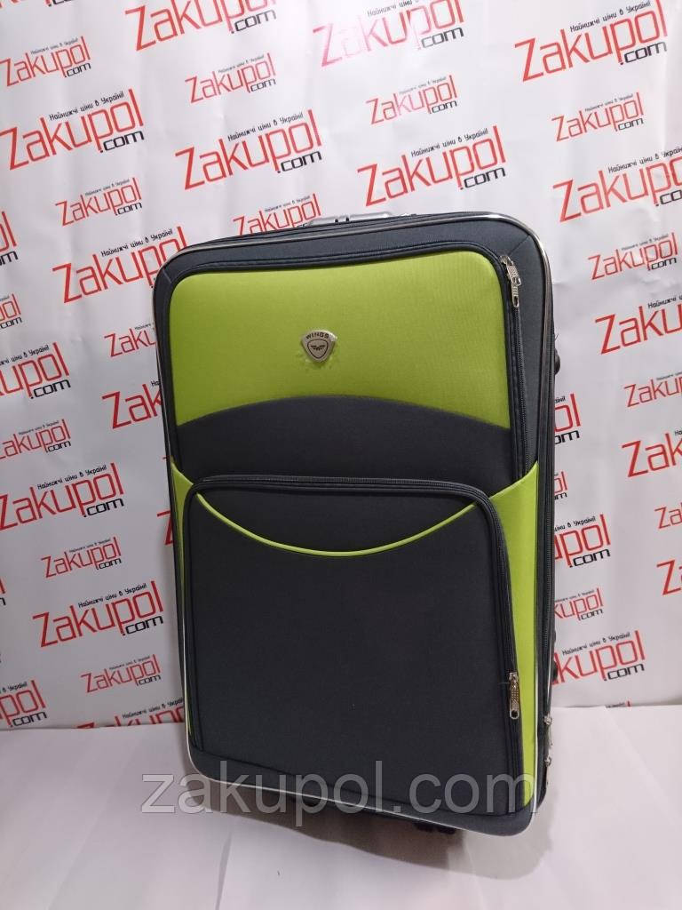 Валіза WINGS 102, Велика, 85 л Сіро-зелена