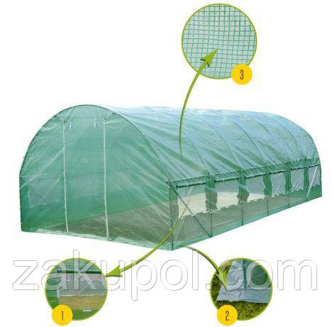 Плівка для теплиці MALATEC 6х3х2 м 18 м²