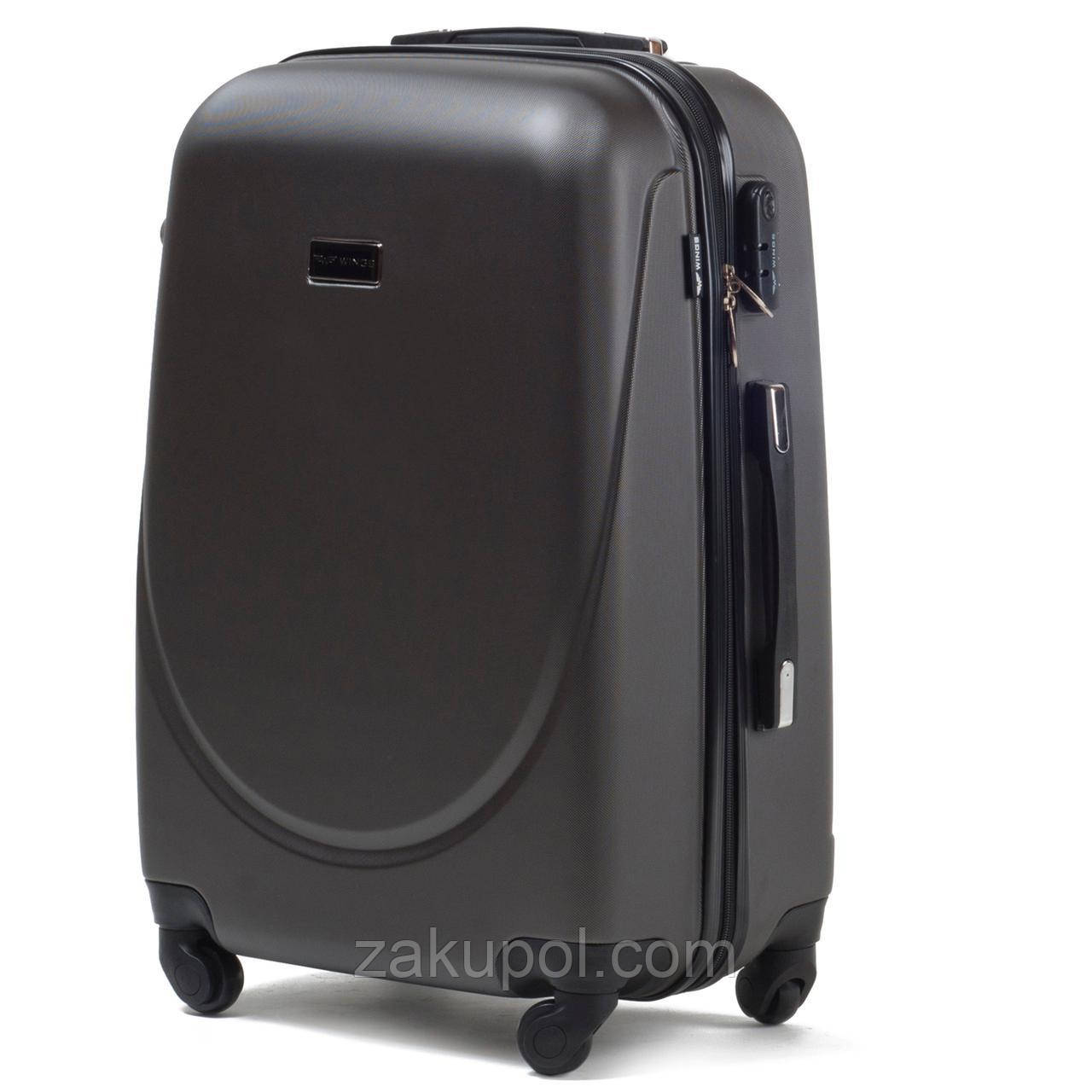 Валіза WINGS 310 АБС-пластик, міні (ручна поклажа) XS XS Графітова