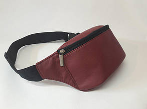 Бананка, сумка на пояс, марсала
