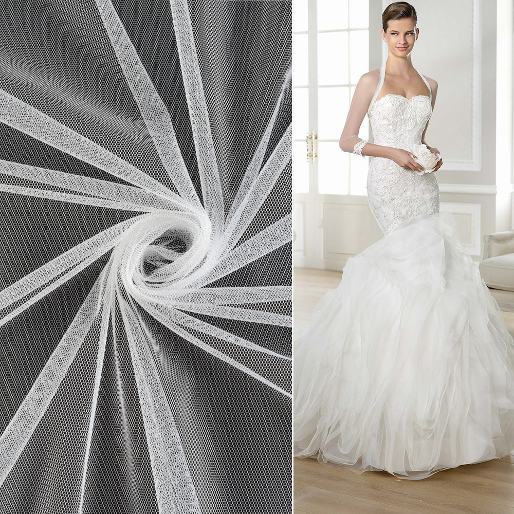 Сітка м'яка тонка біла, ш.160