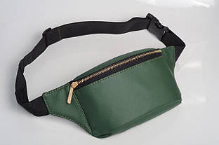 Зелена сумка на пояс, бананка