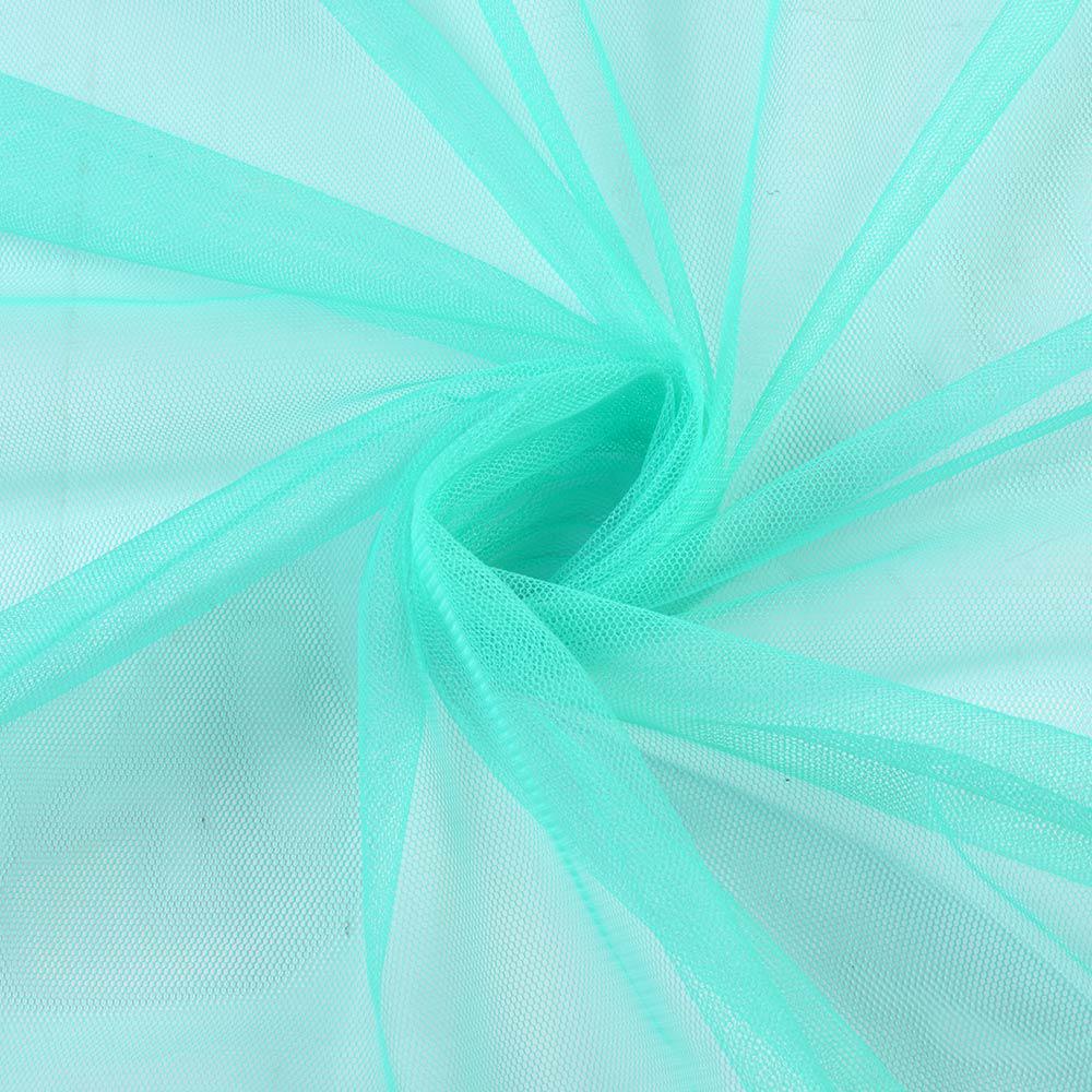 Сітка м'яка тонка аквамарин, ш.165