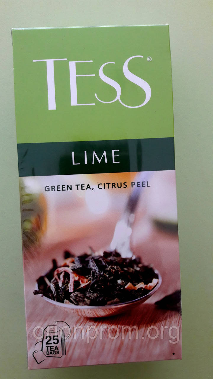 Чай Tess Lime 25 пакетів зелений