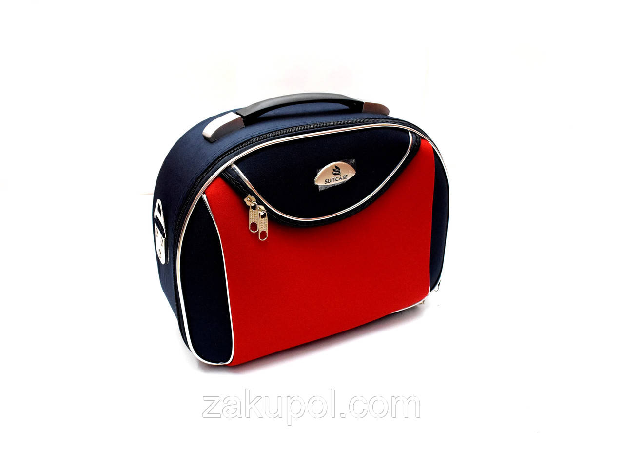 Кейс тканинний Suitcase 801 A Червоний-сині кишені, Кейс S