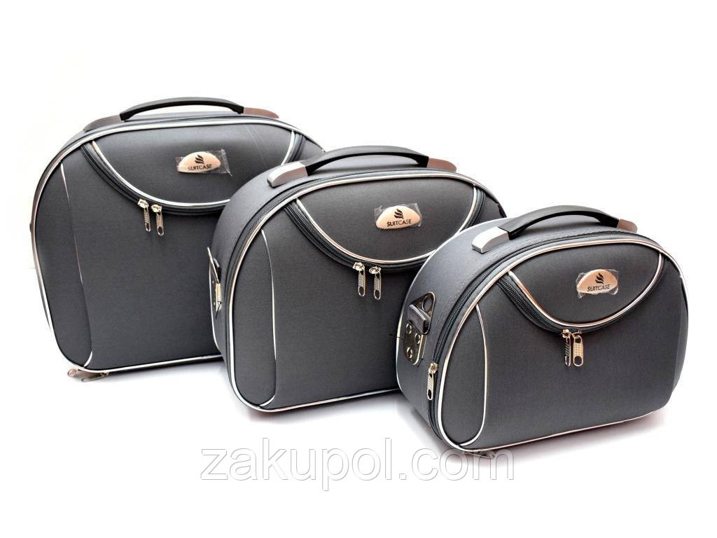 Комплект б'юті кейсів Suitcase 801 A Сірий