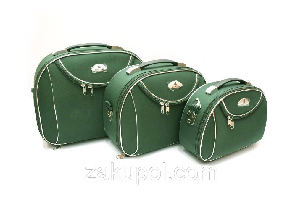 Комплект б'юті кейсів Suitcase 801 A Зелений