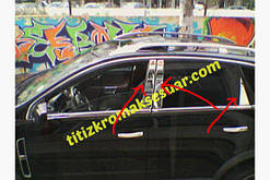 Хром молдинг дверних стійок Opel Antara 2007 (Опель Антара)