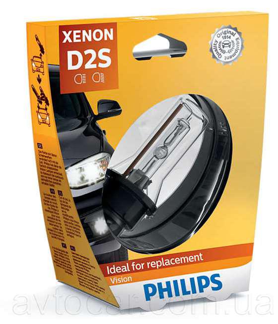Philips Xenon Vision D2S 85122VI - фото 1 - id-p16381917