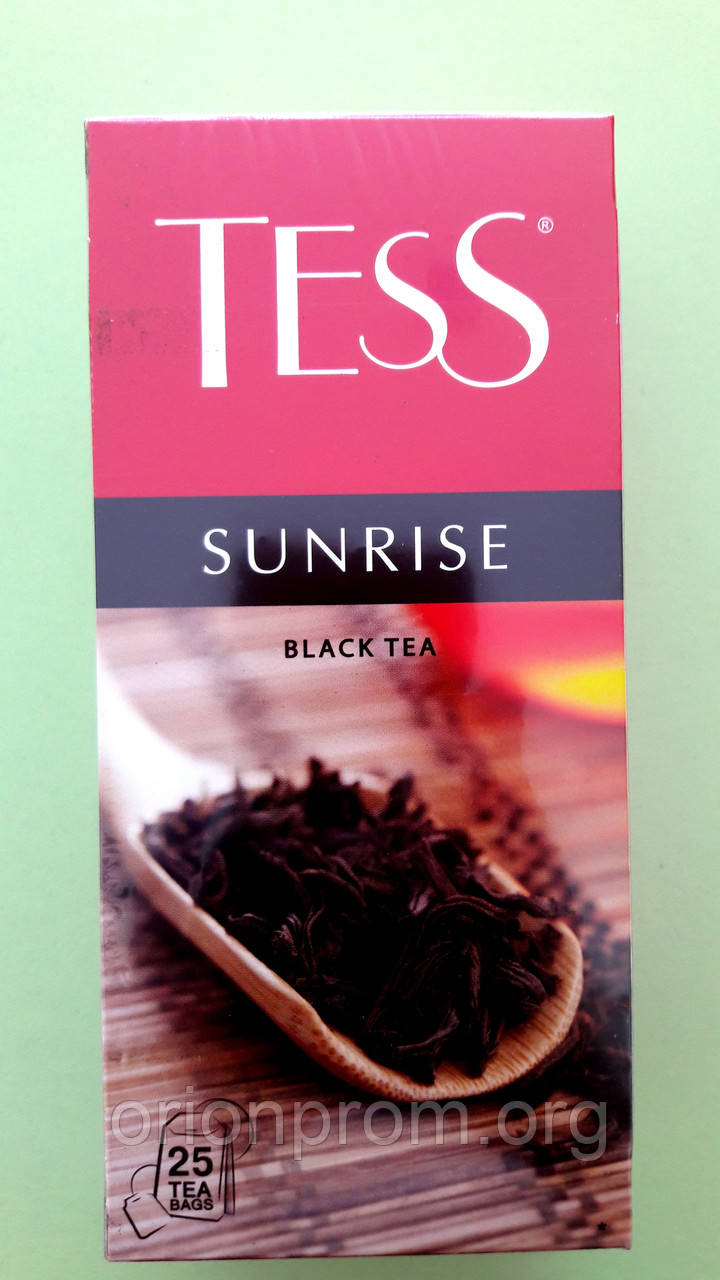 Чай Tess Sunrise 25 пакетів чорний