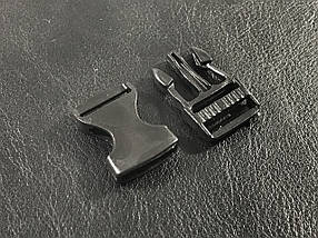 Карабін фаст — колір чорний — 15 мм