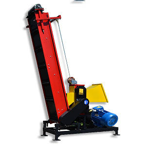 Подрібнювач гілок з конвеєрною стрічкою електродвигун 11квт