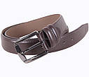 Чоловічий ремінь зі штучної шкіри під штани G110-17 коричневий, фото 2