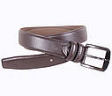 Чоловічий ремінь зі штучної шкіри під штани G110-17 коричневий, фото 3