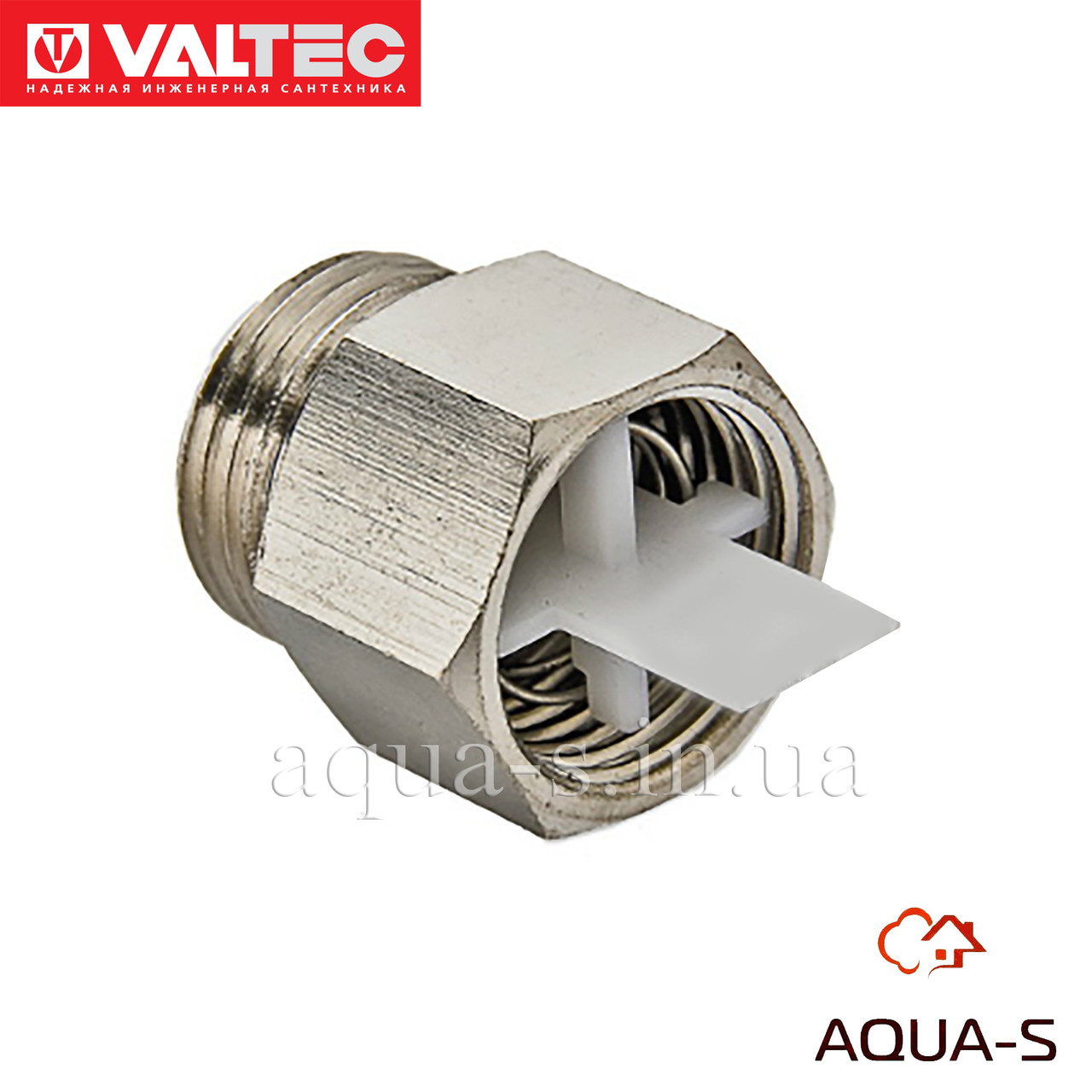 Клапан отсекающий Valtec DN 3/8" для монтажа воздухоотводчика (Италия) VT.539.N.03 - фото 1 - id-p736169290