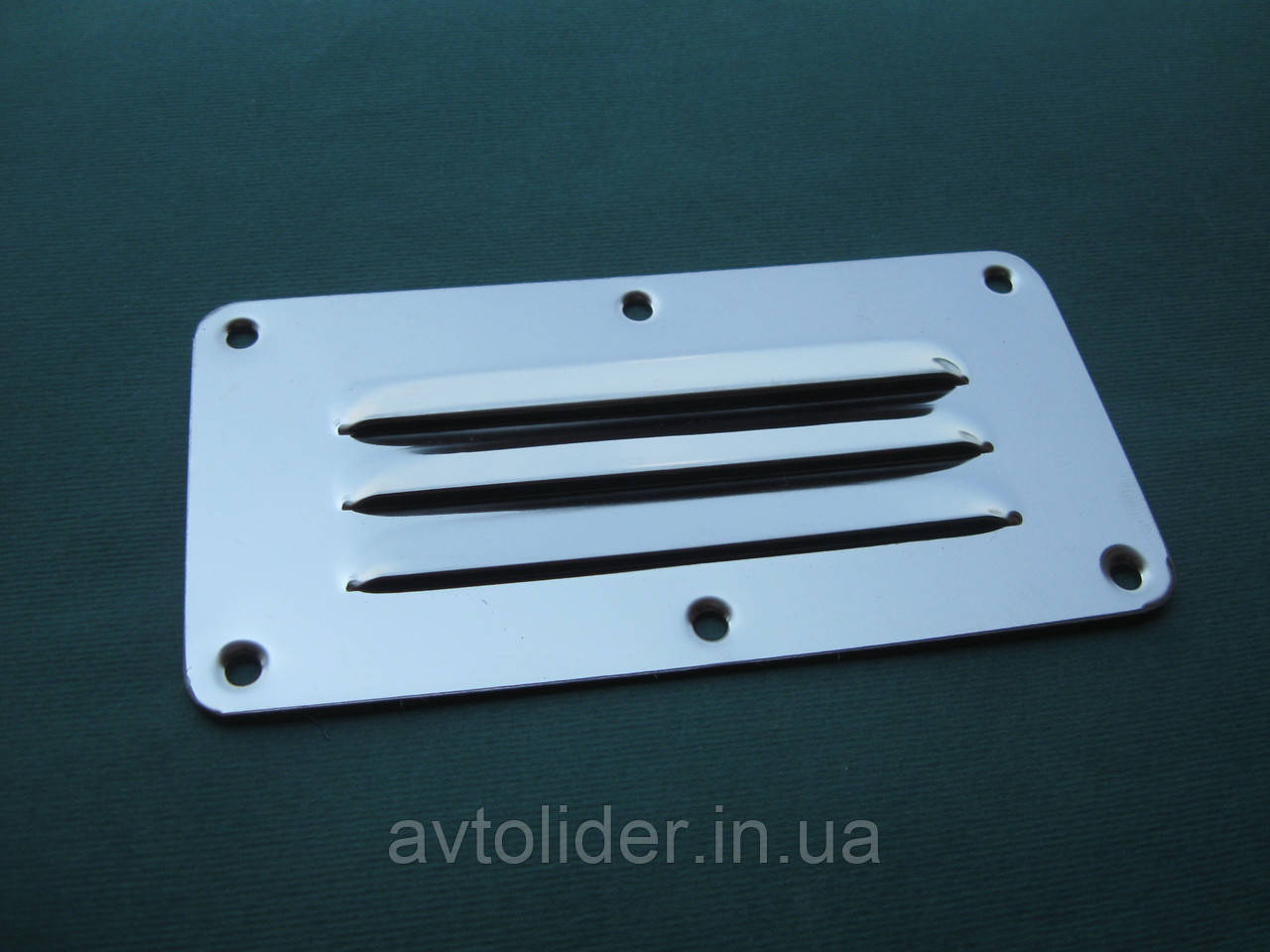 Решетка вентиляционная прямоугольная 127х66 mm, нержавеющая сталь А4 (AISI 316) - фото 1 - id-p73319015