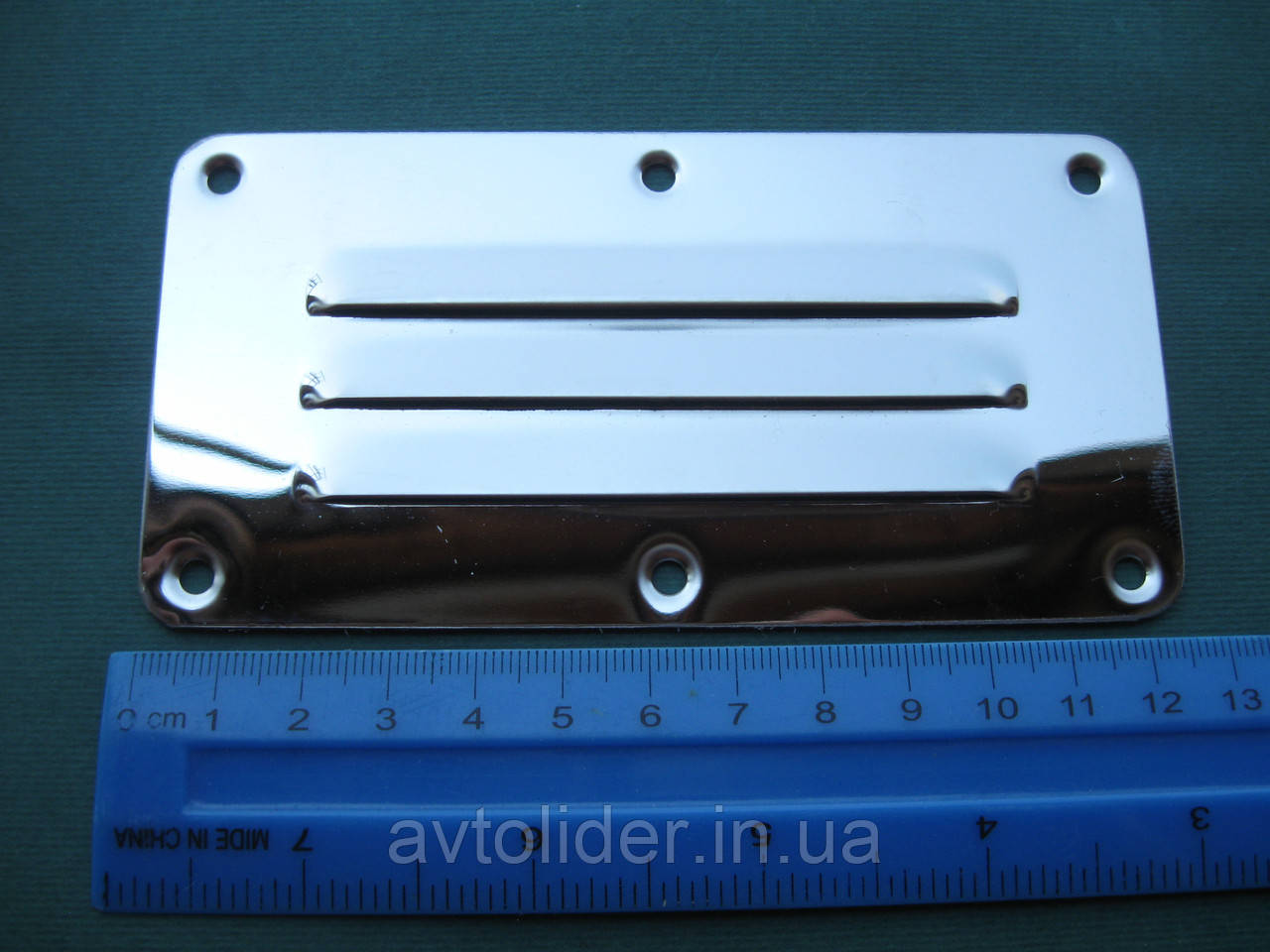 Решетка вентиляционная прямоугольная 127х66 mm, нержавеющая сталь А4 (AISI 316) - фото 2 - id-p73319015