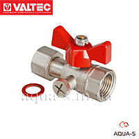 Кран для подключения манометра Valtec 1/2"x3/8" с накидной гайкой VT.807.N.0403