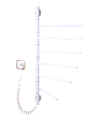 Полотенцесушитель Elna Вертикаль 6 білий