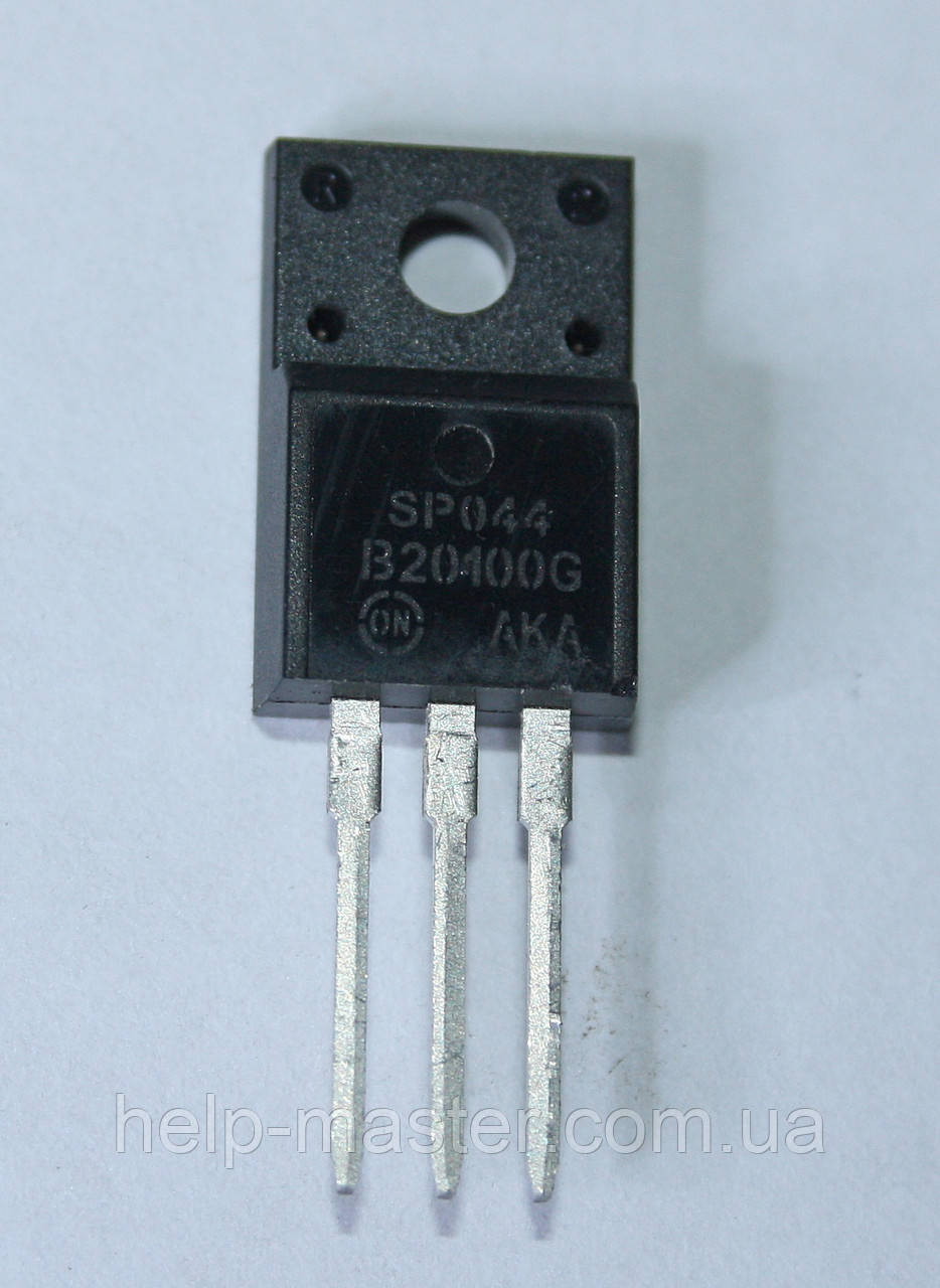 Діод Шоттки MBRF20100CTG (TO-220F)