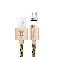 Магнітний microUSB кабель Baseus Insnap Magnetic 2.4 A 1m gold