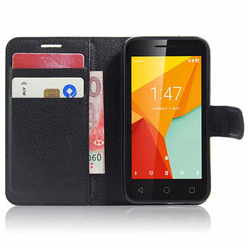 Чохол-книжка Litchie Wallet для Vodafone Smart Mini 7 Чорний