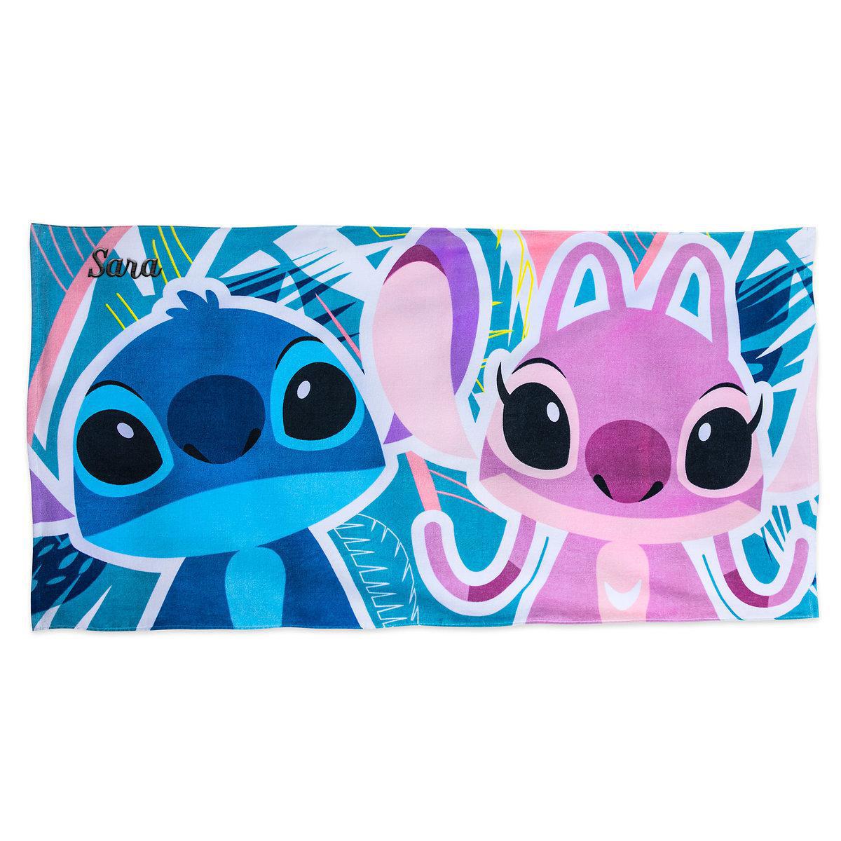 Дитячий махровий рушник Стіч і Ангел Дісней Stitch and Angel Beach Towel , фото 1