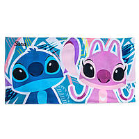 Детское махровое полотенце Стич и Ангел Дисней Stitch and Angel Beach Towel