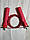 Скакалка швидкісна Кроссфіт з підшипником і сталевим тросом (l-3м, d-2мм, червоний), фото 2
