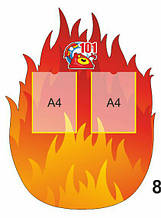  Стенд для дитячого садка "Пожежна безпека"