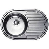 Мийка кухонна неіржавка еліпс 570х450 х180 матова