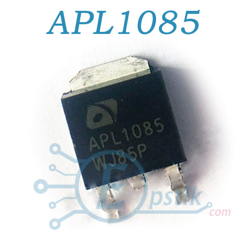 APL1085, регульований стабілізатор напруги, 1.25 до 5.75 V, 3А, TO252