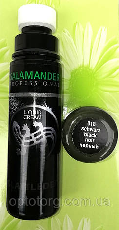 Крем-фарба рідка Чорна для гладкої шкіри "Liquid Cream" Саламандра 75 мл, фото 1