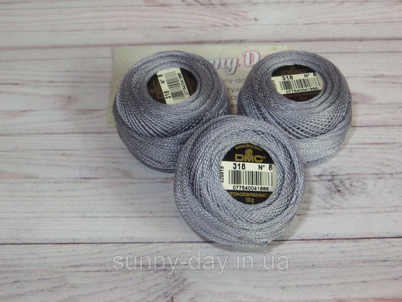 Муліне DMC Pearl №8, колір 318, фото 1