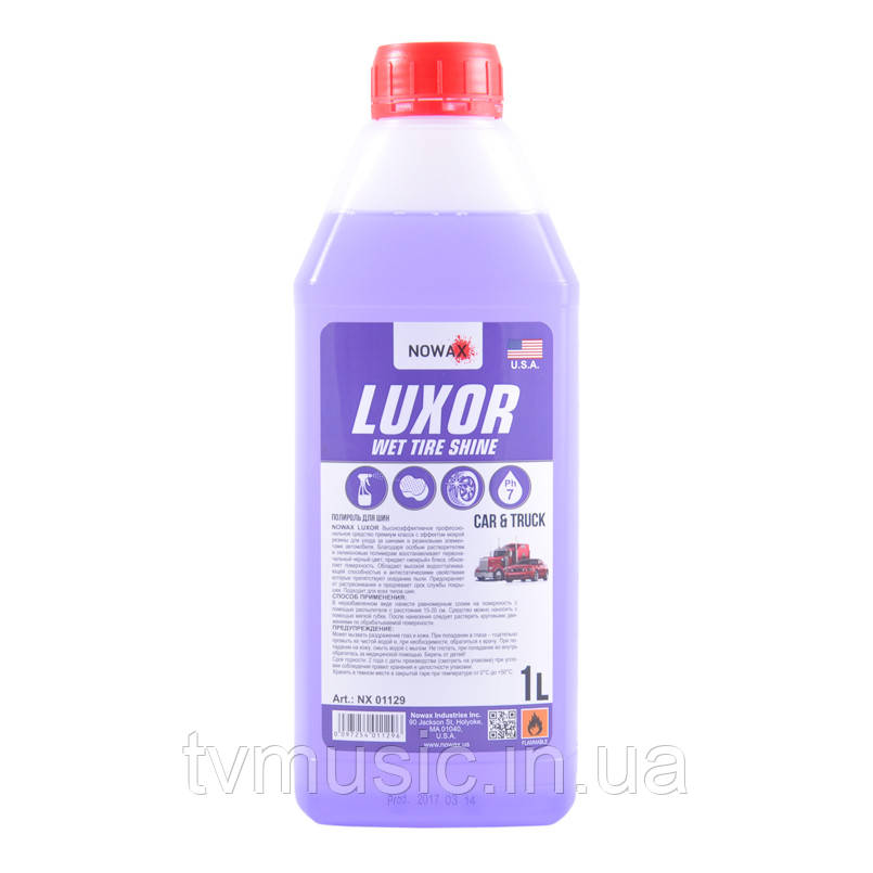 Поліроль для шин NOWAX LUXOR Wet Tire Shine 1 літр (NX 01129), фото 1