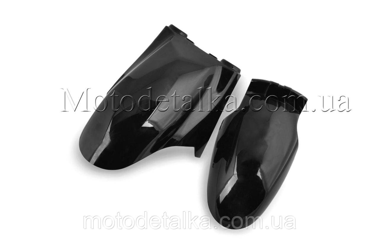 Пластик Zongshen STHORM переднє крило (чорний).