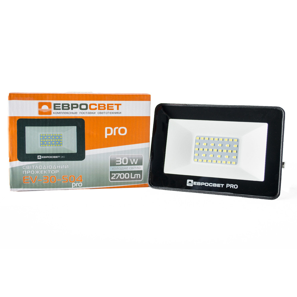 LED прожектор 30 Вт 6500K IP65 SMD 2700 lm PRO