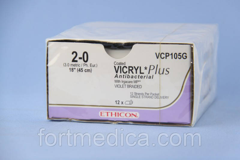 Вікрил плюс (Vicryl plus) Ethicon ВСІ РОЗМІРИ