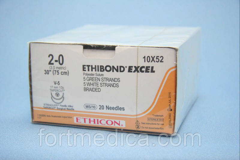 Этибонд ексель (Ethibond Excel) Ethicon ВСІ РОЗМІРИ