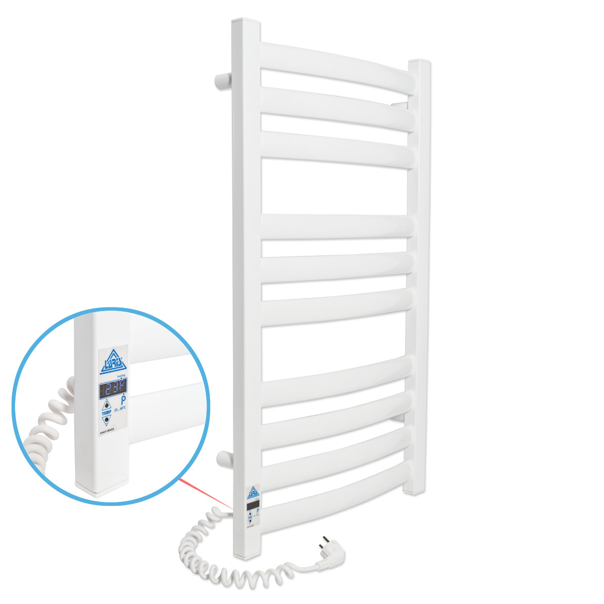 ПОЛОТЕНЦЕСУШИТЕЛЬ LARIS ЗЕБРА АТЛАНТ ПРЕМІУМ ЧК10 500 Х 900 Електричний Ларіс, фото 1