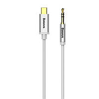 Audio cable Baseus M01 Yiven Type-C to 3.5 miniJack, male to male, 1m white