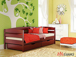 Дерев'яне ліжко Нота Плюс (червоне дерево)