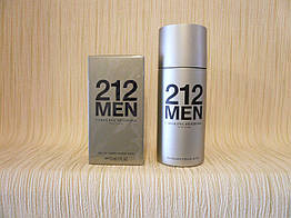 Carolina Herrera — 212 Men (1999) — Дезодорант-спрей 150 мл — Вінтаж, перший випуск, формула аромату 1999 року