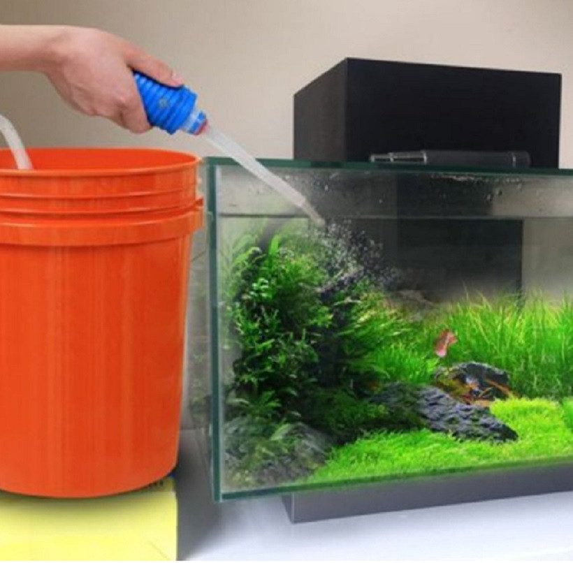 Сифон для чистки аквариума - длина 135см, пластик - фото 4 - id-p736566654