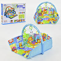 Килимок для малюків D103 з бортами, брязкальця, дзеркальце