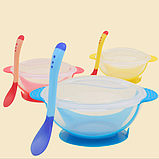 Мисочка на присосці з ложкою, фото 2